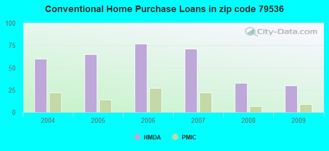 Conventional Home Purchase Loans in zip code 79536
