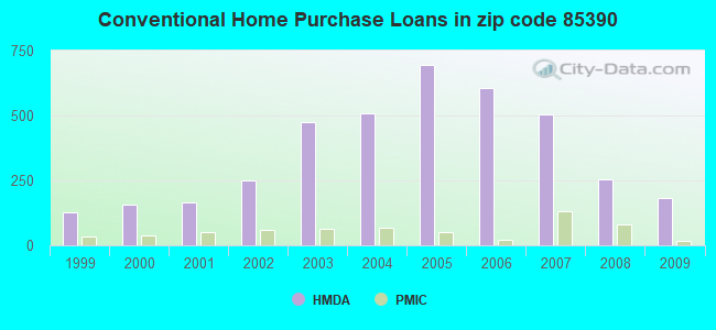 Conventional Home Purchase Loans in zip code 85390