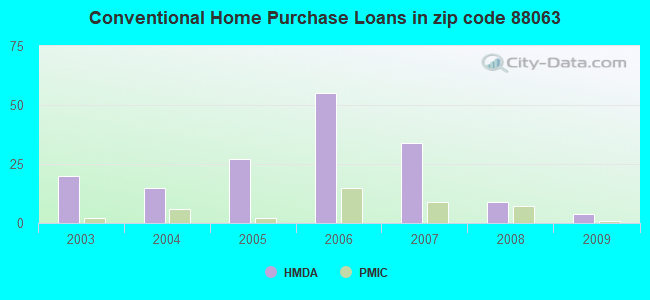 Conventional Home Purchase Loans in zip code 88063