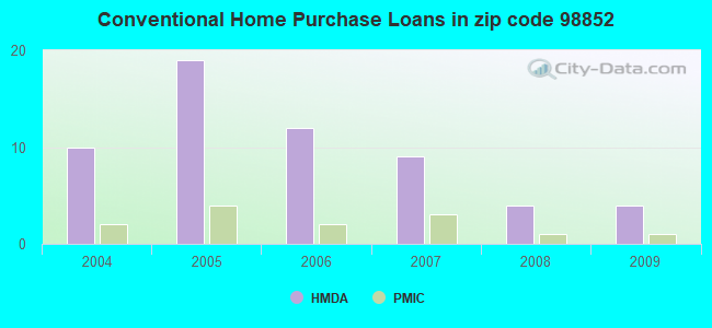 Conventional Home Purchase Loans in zip code 98852