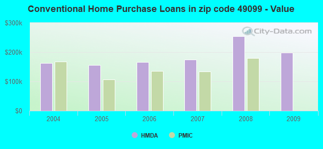 Conventional Home Purchase Loans in zip code 49099 - Value