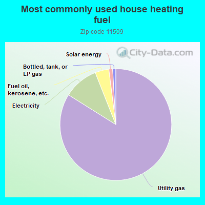 Most commonly used house heating fuel