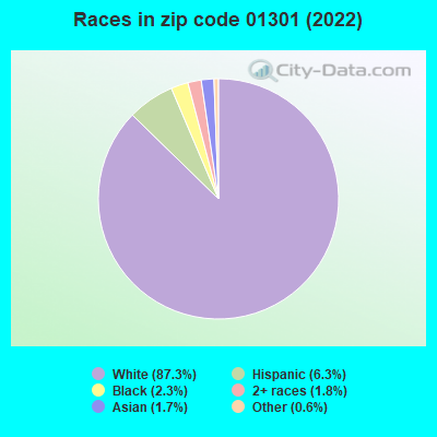 Races in zip code 01301 (2019)