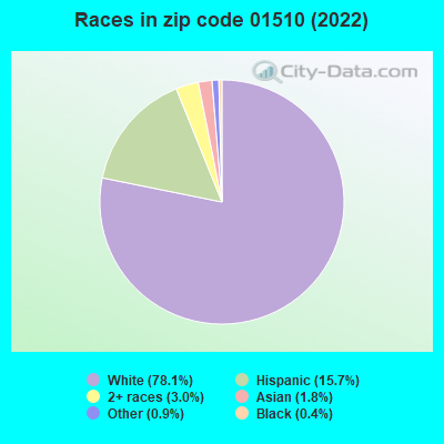 Races in zip code 01510 (2019)