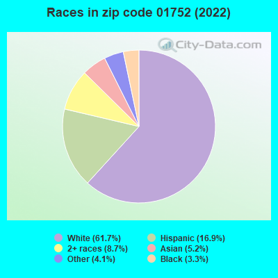 Races in zip code 01752 (2019)