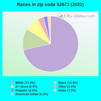 Races in zip code 02673 (2019)