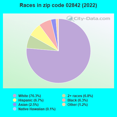 Races in zip code 02842 (2022)