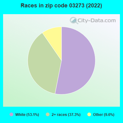 Races in zip code 03273 (2022)