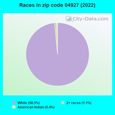 Races in zip code 04927 (2019)