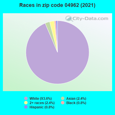 Races in zip code 04962 (2019)