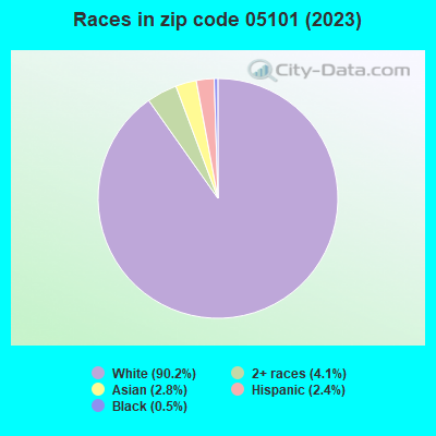 Races in zip code 05101 (2019)