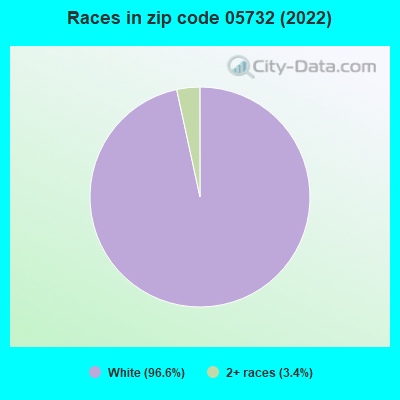 Races in zip code 05732 (2019)