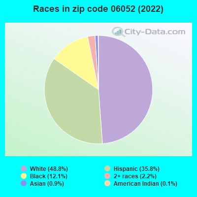 Races in zip code 06052 (2019)