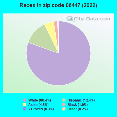 Races in zip code 06447 (2019)