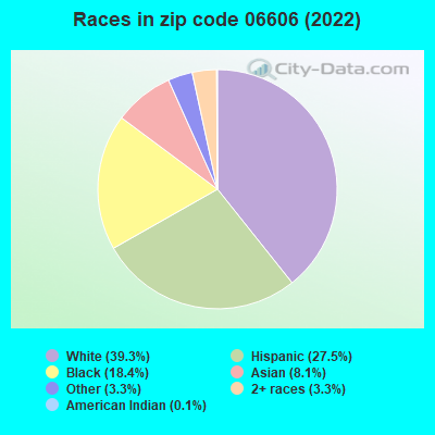 Races in zip code 06606 (2022)