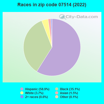 Races in zip code 07514 (2019)