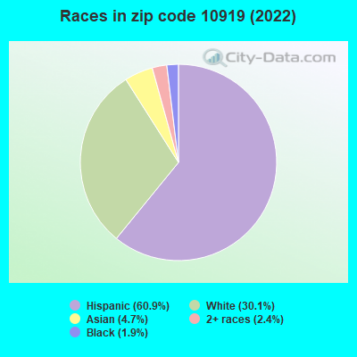 Races in zip code 10919 (2022)