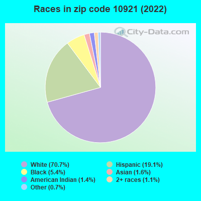 Races in zip code 10921 (2019)