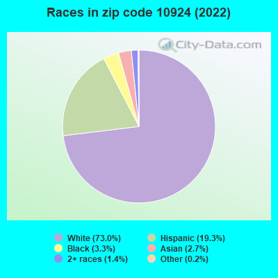 Races in zip code 10924 (2021)