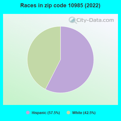 Races in zip code 10985 (2022)