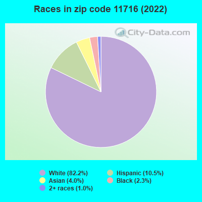 Races in zip code 11716 (2021)