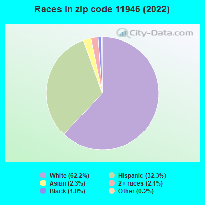 Races in zip code 11946 (2019)