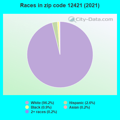 Races in zip code 12421 (2019)