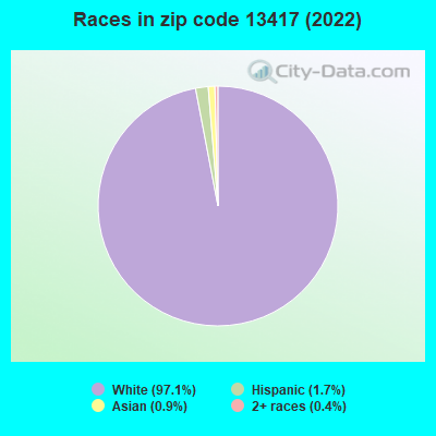 Races in zip code 13417 (2019)