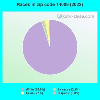Races in zip code 14009 (2022)