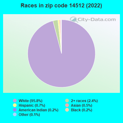 Races in zip code 14512 (2019)