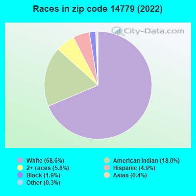 Races in zip code 14779 (2019)