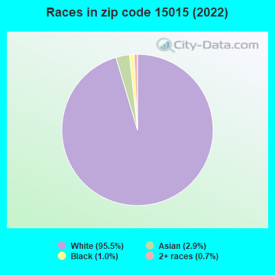 Races in zip code 15015 (2019)