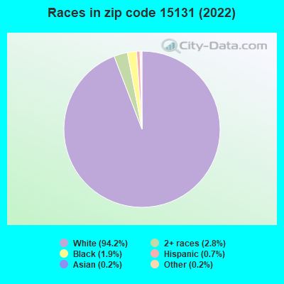 Races in zip code 15131 (2019)