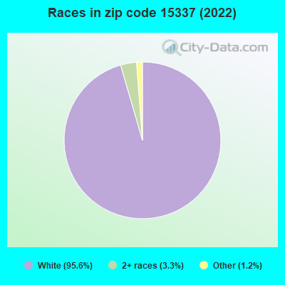 Races in zip code 15337 (2022)