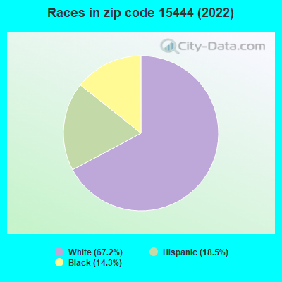 Races in zip code 15444 (2019)