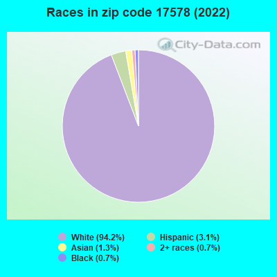 Races in zip code 17578 (2022)