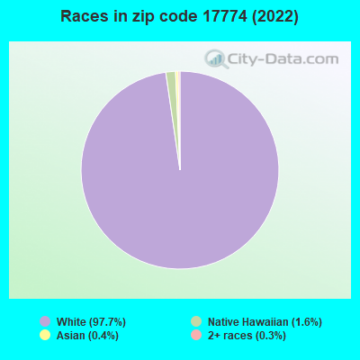 Races in zip code 17774 (2022)