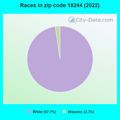 Races in zip code 18244 (2019)