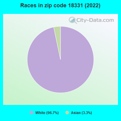 Races in zip code 18331 (2022)