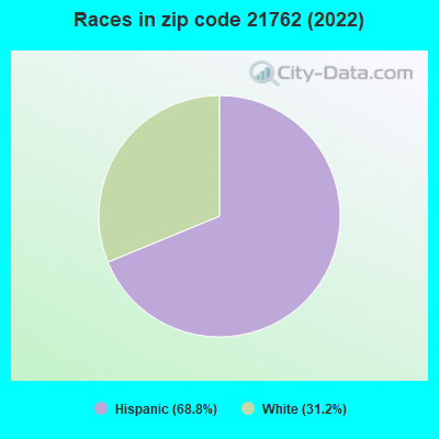 Races in zip code 21762 (2019)