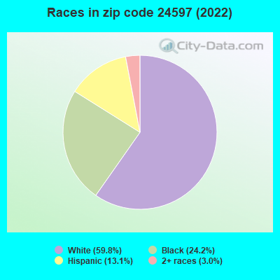 Races in zip code 24597 (2019)