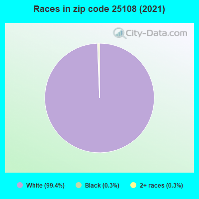 Races in zip code 25108 (2019)
