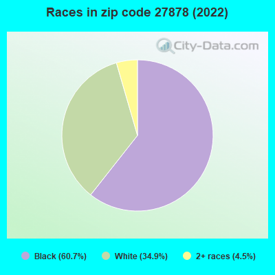 Races in zip code 27878 (2019)