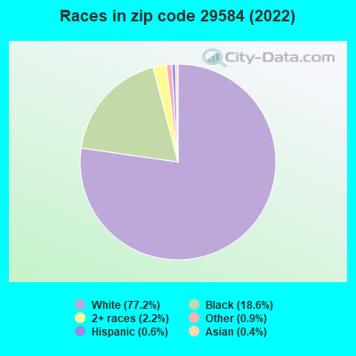 Races in zip code 29584 (2022)