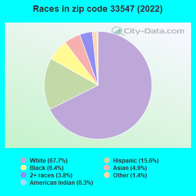Races in zip code 33547 (2019)