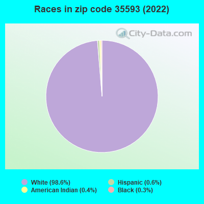 Races in zip code 35593 (2019)