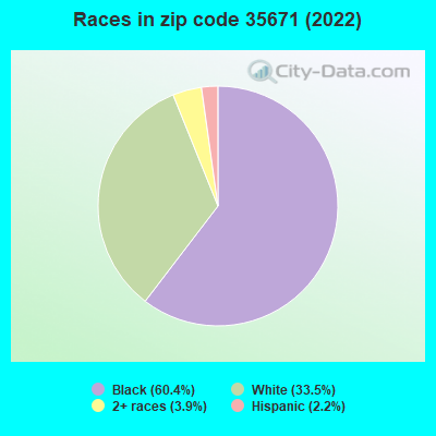 Races in zip code 35671 (2022)