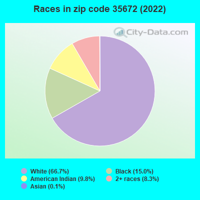 Races in zip code 35672 (2019)
