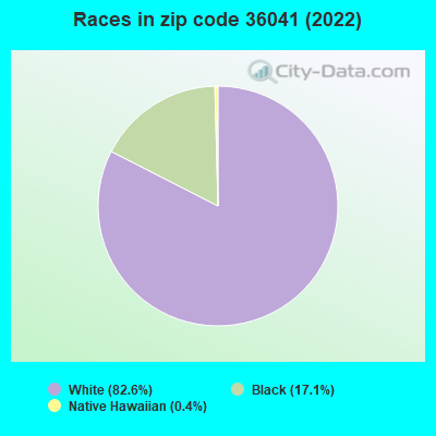 Races in zip code 36041 (2019)