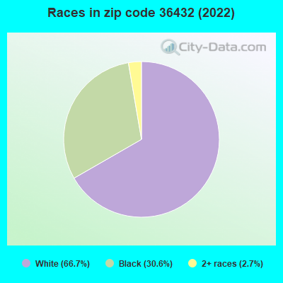 Races in zip code 36432 (2019)
